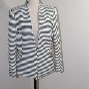 Tahari, stripped blazer jacket